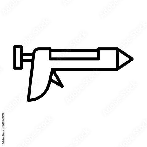 Caulk Gun line icon