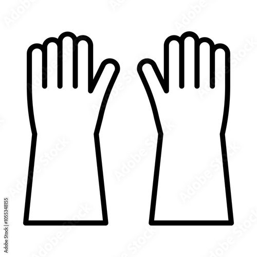 Gardening Gloves line icon