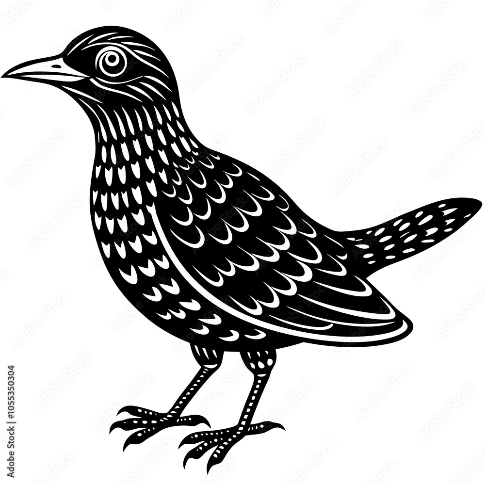 oilbird vector silhouette on a white background oilbird vector silhouette on a white background