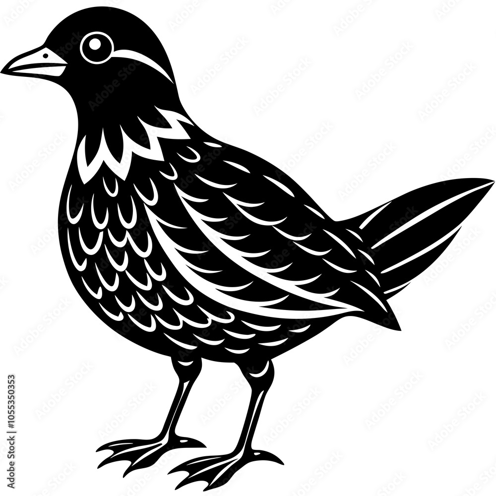 Obraz premium oilbird vector silhouette on a white background