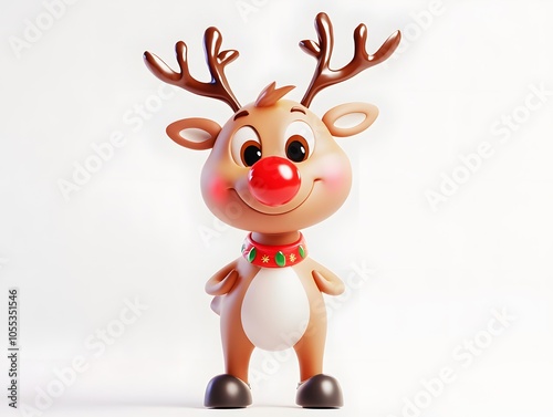 3D Playful reindeer