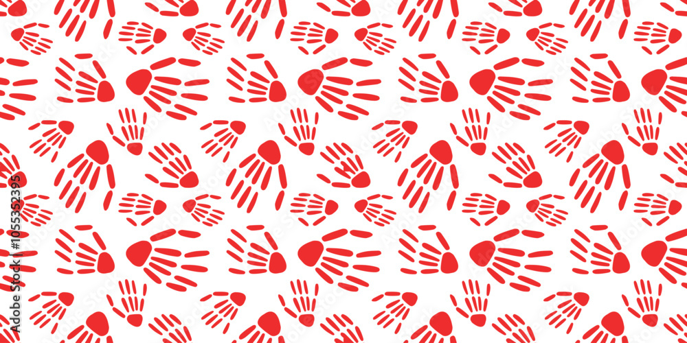 Skeleton hand seamless pattern. bones pattern. Design for Halloween and day of the Dead
