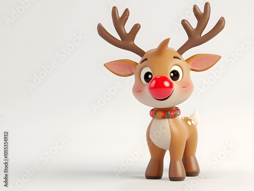 3D Playful reindeer