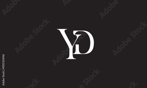 YD, DY , Y ,D, Abstract Letters Logo Monogram 