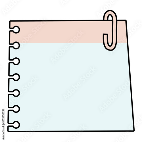 Hand Drawn Note Paper Vector