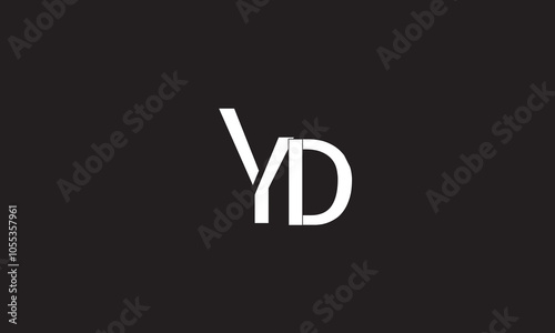 YD, DY , Y ,D, Abstract Letters Logo Monogram 