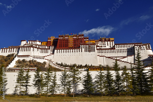 The Potala Palace in Lhasa on a Sunny Morning photo