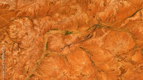 4K East Murchison West Australia Map, High Resolution Satellite View With No Border, Widescreen 4K Resolution photo