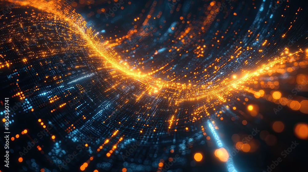 Abstract background with glowing dots. Perfect for technology, data, or innovation concepts. Abstract background with glowing dots. Perfect for technology, data, or innovation concepts.