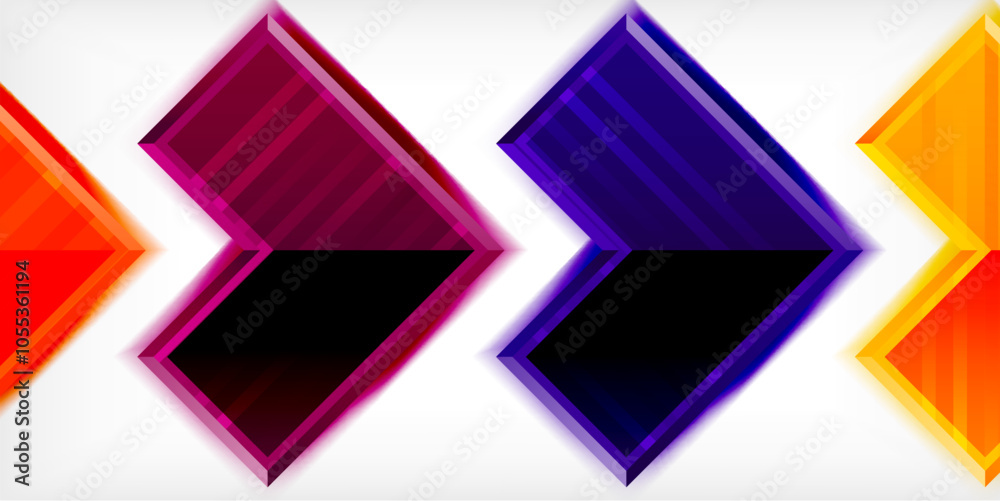 Arrow symbols created with 3d effects and line texture geometric abstract background Arrow symbols created with 3d effects and line texture geometric abstract background