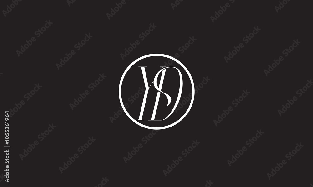 YD, DY , Y ,D, Abstract Letters Logo Monogram YD, DY , Y ,D, Abstract Letters Logo Monogram