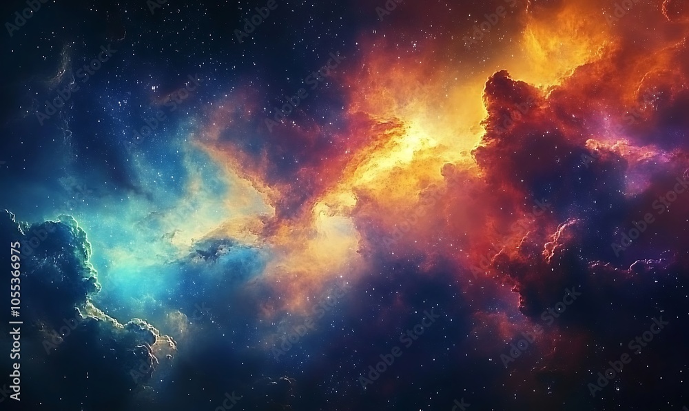 Colorful cloud spiring nebula and galaxy cloud in deep space capturing the wonders of the universe abstract photo. Colorful cloud spiring nebula and galaxy cloud in deep space capturing the wonders of the universe abstract photo.