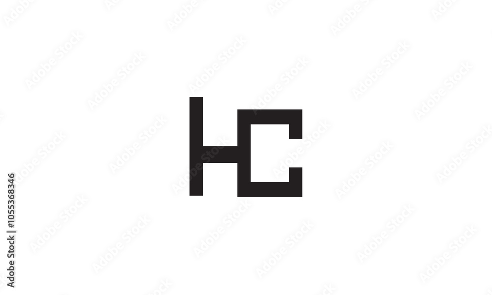 HC, CH, C , H , Abstract Letters Logo Monogram HC, CH, C , H , Abstract Letters Logo Monogram