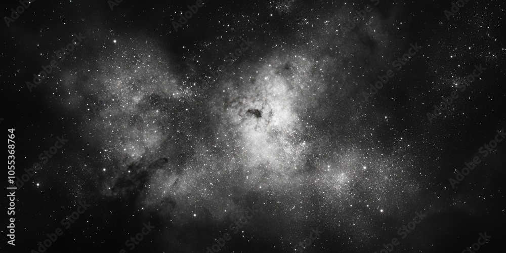 Black and white photograph of a star filled night sky with a subtle gradient effect Black and white photograph of a star filled night sky with a subtle gradient effect