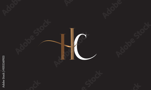 HC, CH, C , H , Abstract Letters Logo Monogram