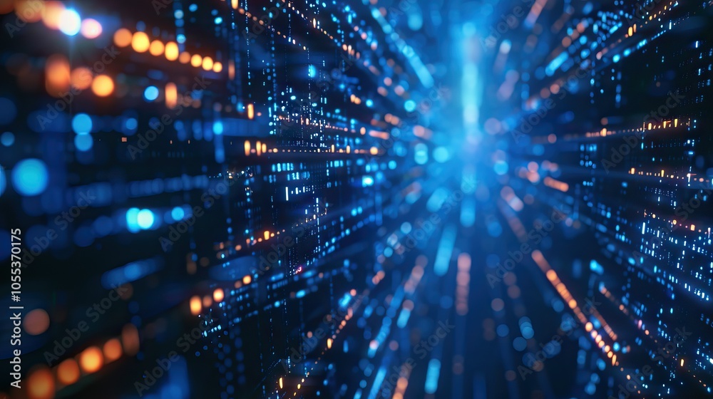 Information technology digital binary code background seamless loop 4k Information technology digital binary code background seamless loop 4k