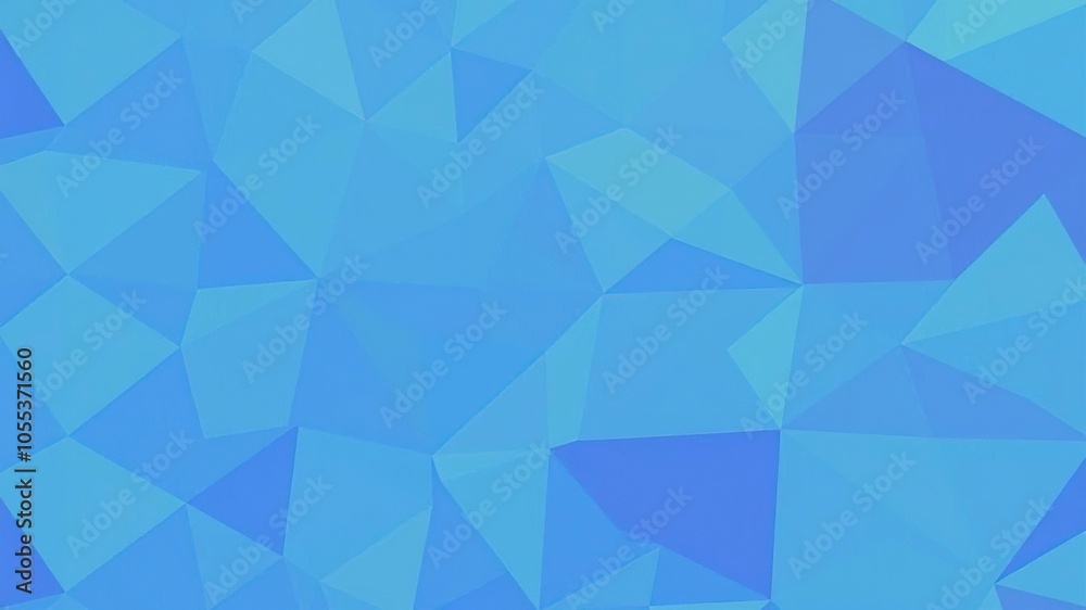 Fototapeta premium Abstract geometric triangle pattern in shades of blue, green, and purple, triangle, blue, pattern