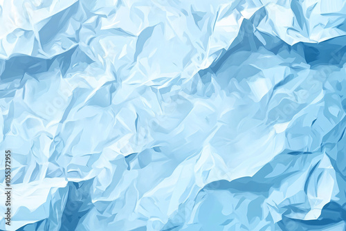 Wallpaper Mural A textured background of crumpled blue paper with folds and creases, providing a unique and abstract design element with a cool tone
 Torontodigital.ca