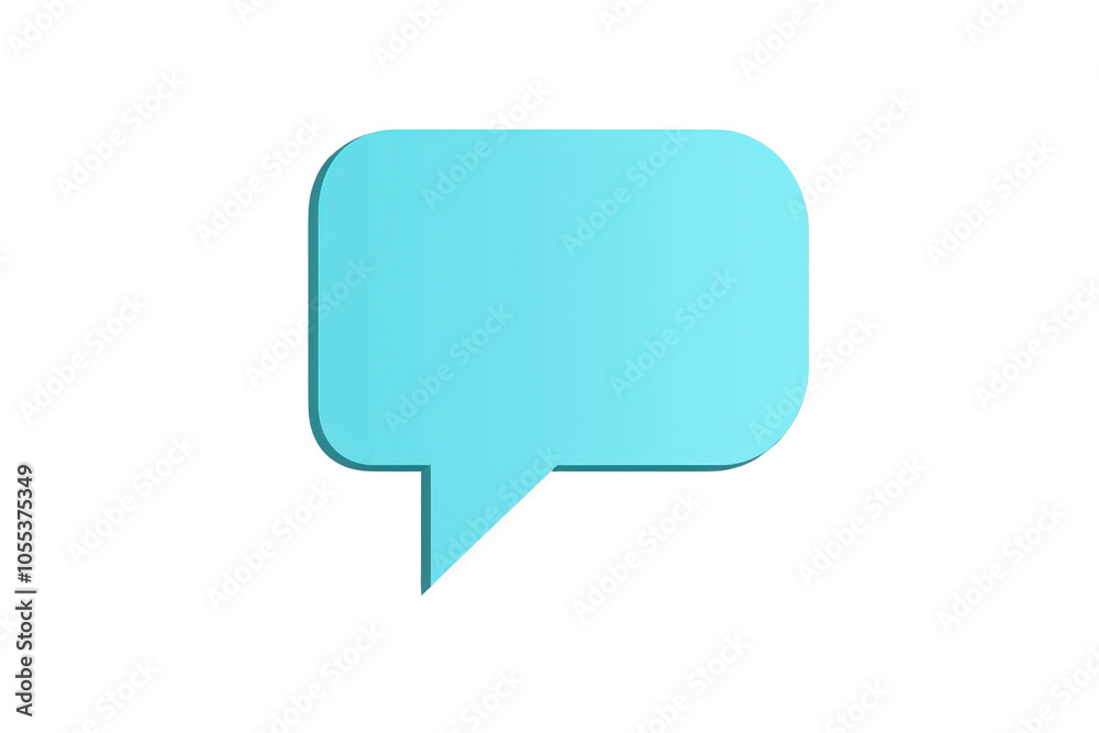 Minimalistic blue chat bubble illustration on transparent background, ideal for communication, messaging, and social media concepts. Minimalistic blue chat bubble illustration on transparent background, ideal for communication, messaging, and social media concepts.