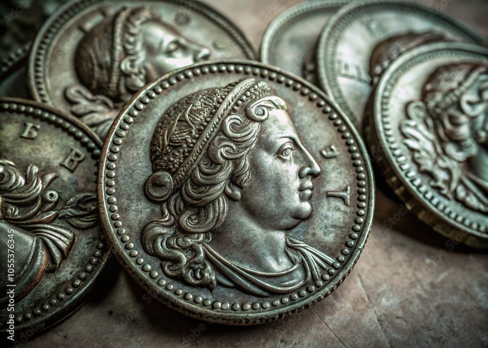 Antique Copper Coins of Portugal from the Reign of Queen Maria II - Historical Currency Collectibles Antique Copper Coins of Portugal from the Reign of Queen Maria II - Historical Currency Collectibles