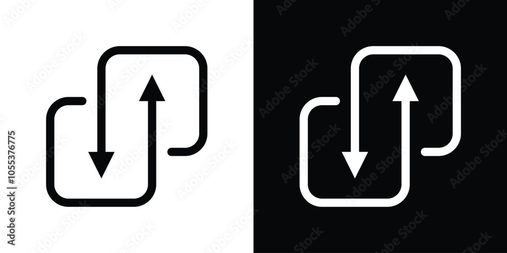 Up Down Rotating Arrow Button Icon Up Down Rotating Arrow Button Icon