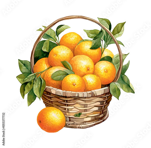 tangerines in a basket