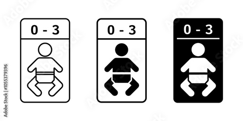 baby room icon set, baby room symbols. modern design isolated on white background