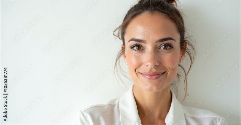 A Turkish woman with expressive eyes and a friendly smile A Turkish woman with expressive eyes and a friendly smile