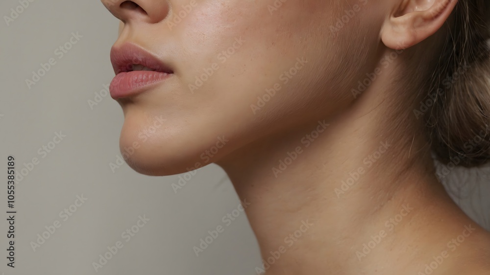 Elegant Woman's Neck and Collarbone Close-Up Elegant Woman's Neck and Collarbone Close-Up