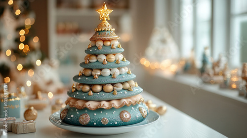 Creative Christmas tree close up