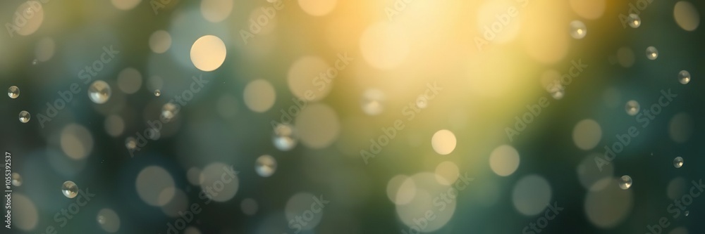 Obraz premium Blurred abstract background with water droplets reflecting beautiful light, beautiful, abstract