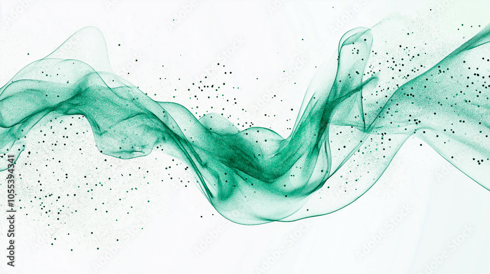 3d dynamic green digital wave. Smart technology wave. Flow digital structure. Design, banner, website. Cyber technology background. 3D rendering. 3d dynamic green digital wave. Smart technology wave. Flow digital structure. Design, banner, website. Cyber technology background. 3D rendering.