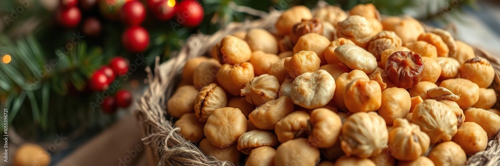 Close-up photo showcasing the rich, golden brown color and inviting aroma of freshly roasted chestnuts, organic, aroma, tasty Close-up photo showcasing the rich, golden brown color and inviting aroma of freshly roasted chestnuts, organic, aroma, tasty