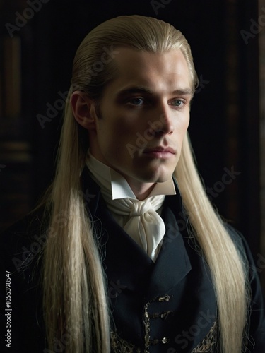 a medieval aristocratic image of Lucius Malfoy photo