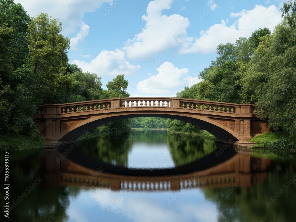 Picturesque riverside scene featuring a serene waterfront bridge and calm reflections on the water. Picturesque riverside scene featuring a serene waterfront bridge and calm reflections on the water.