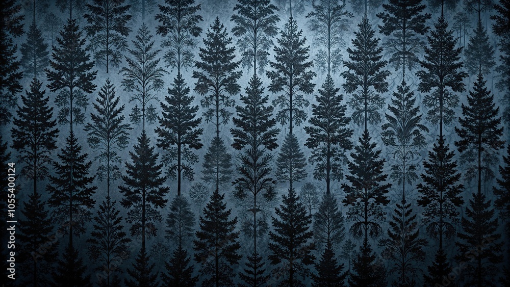 Dark mysterious wallpaper with intricate black patterns resembling a dense forest at dusk, mood, eerie, shadows, mysterious patterns, gloomy Dark mysterious wallpaper with intricate black patterns resembling a dense forest at dusk, mood, eerie, shadows, mysterious patterns, gloomy