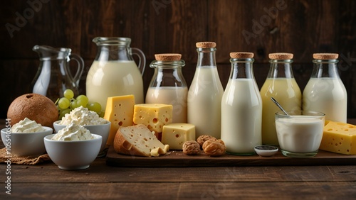 dairy products and milk photo