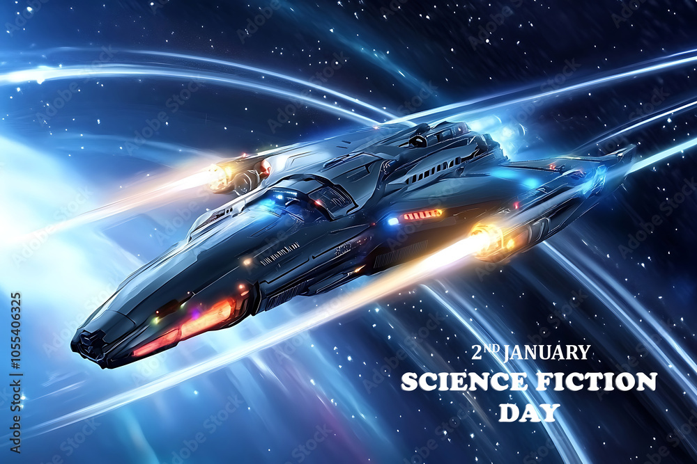 A futuristic race with sleek advanced spaceships A futuristic race with sleek advanced spaceships