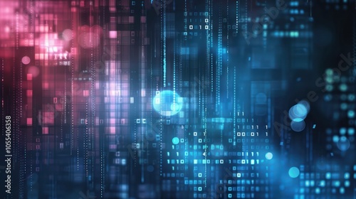 Wallpaper Mural Abstract Digital Binary Code Background Torontodigital.ca