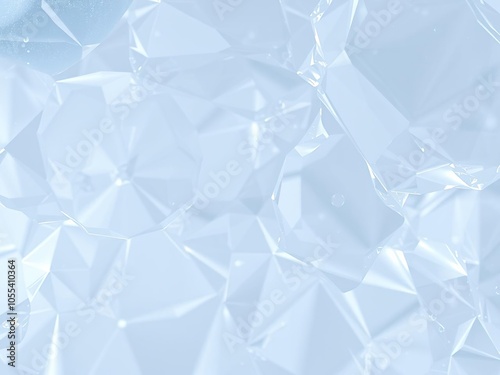 Smooth and shiny surface resembling glass, crystal-clear, texture, mirror-like