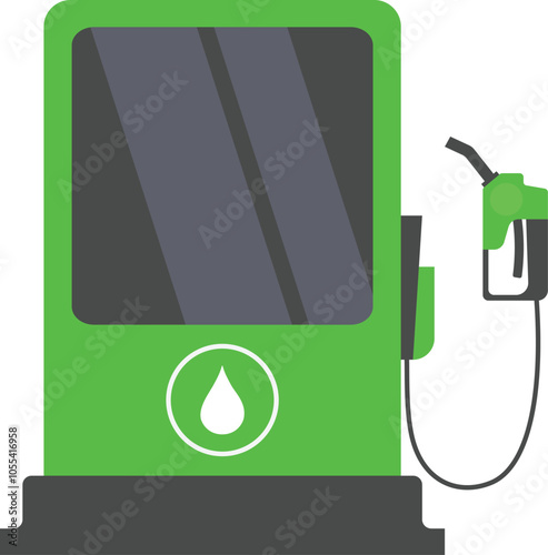 Fuel Biodiesel Dispenser Vector Flat