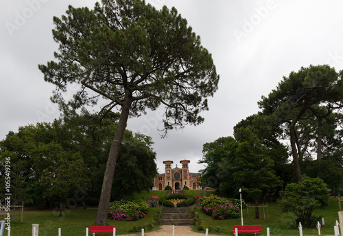 Arcachon, France - Notre-Dame des Passes church in Le Moulleau photo