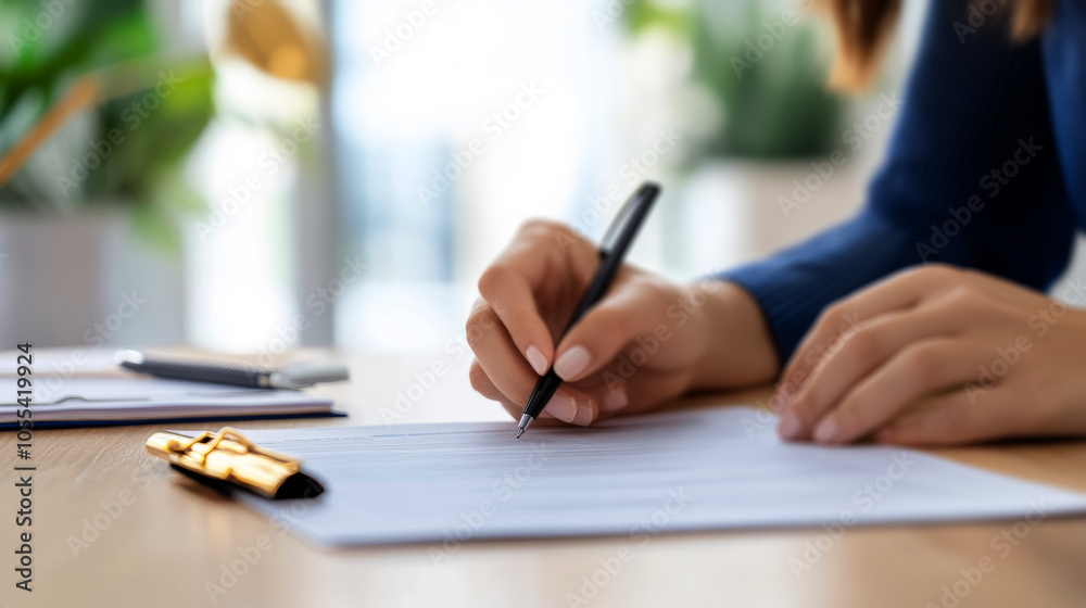 person signing a document person signing a document