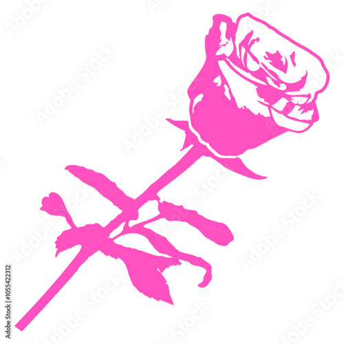 Valentine Rose Flower Cartoon Comic Design Happy Small Pretty Leaf Beautiful Green Plant Blooming Nature Lover Flowers Gardening Gardeners Thumb Garden Hobby Blooms Blossoms Gardener Leisure Summer