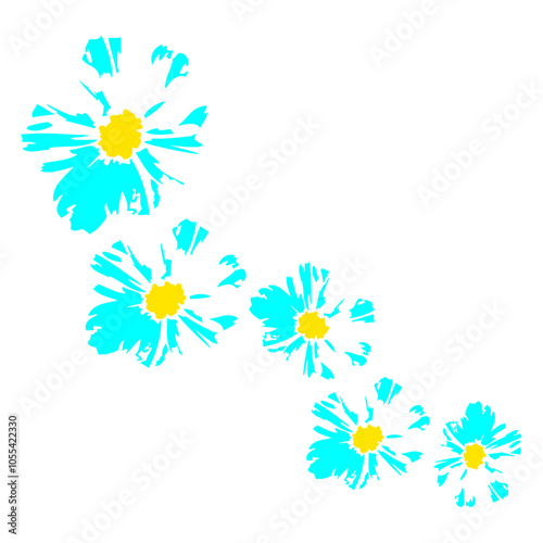 Many Blue Flower Pattern Decorative Design Happy Small Pretty Leaf Beautiful Green Plant Blooming Nature Lover Flowers Gardening Gardeners Thumb Garden Hobby Blooms Blossoms Gardener Leisure Summer
