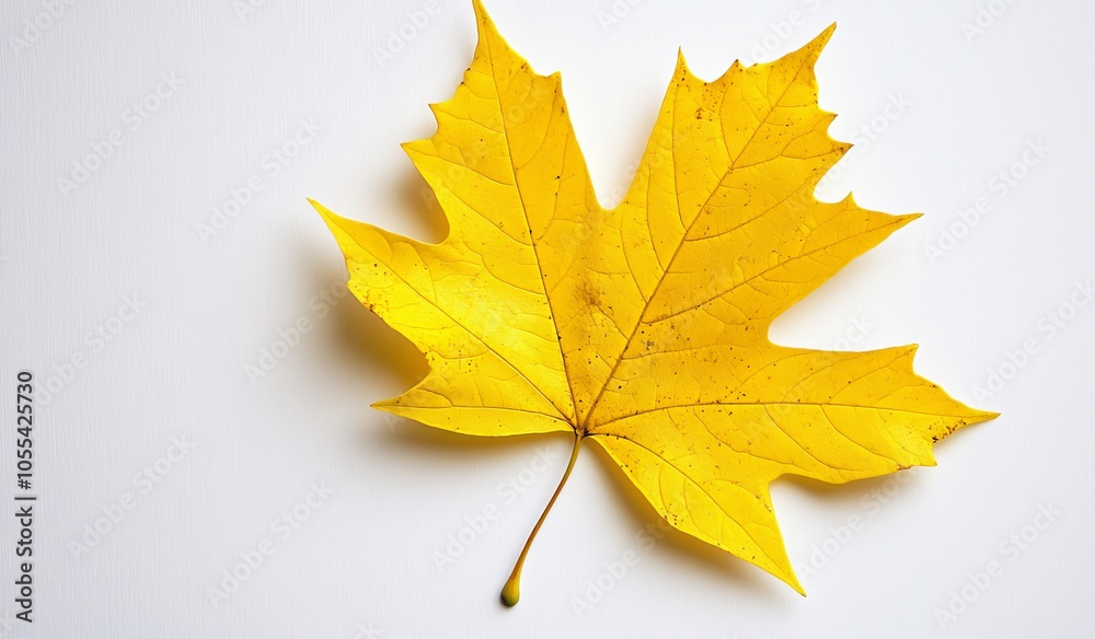 The desk is covered with colored autumn leaves The desk is covered with colored autumn leaves