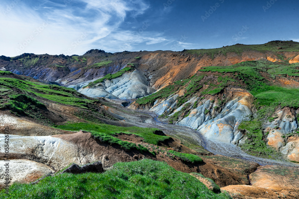Aerial view of trolladyngja canyon with rugged rock formations and vibrant landscape, Grindavik, Iceland. Aerial view of trolladyngja canyon with rugged rock formations and vibrant landscape, Grindavik, Iceland.