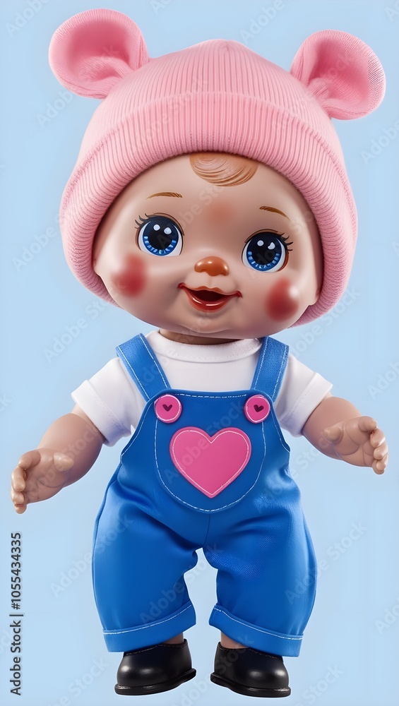 A toy in the shape of a little girl A toy in the shape of a little girl
