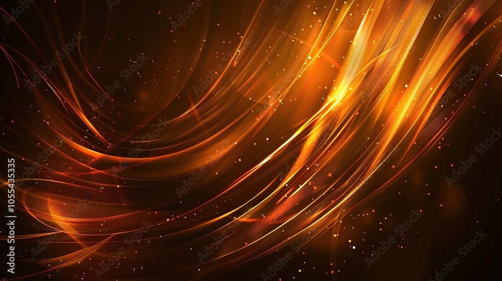 Obraz premium Abstract Orange and Yellow Lights