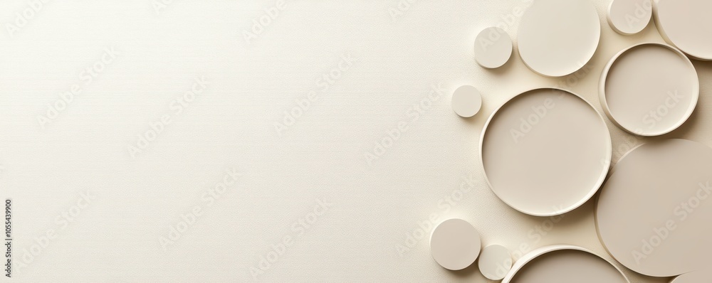 Elegant minimalist geometry in neutral tones against a clean background, perfect for modern design aesthetics. Elegant minimalist geometry in neutral tones against a clean background, perfect for modern design aesthetics.